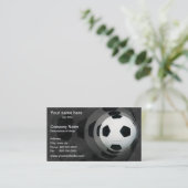 Fußball-Schablonen-Visitenkarte Visitenkarte (Stehend Vorderseite)