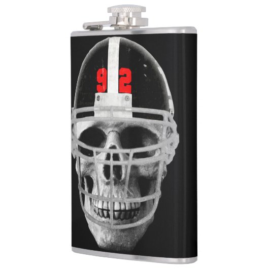 Fußball-Schädel Flachmann (Links)