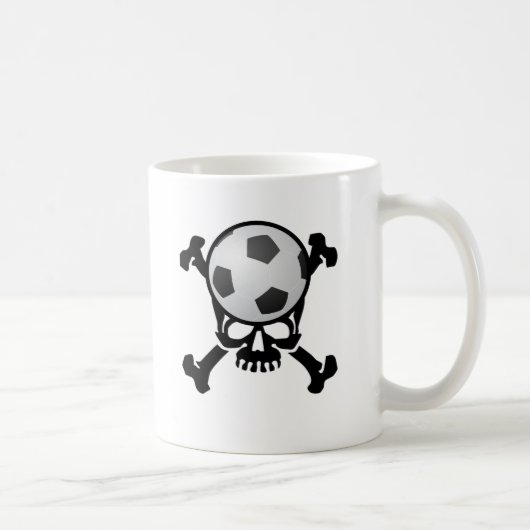 Fußball-Schädel Kaffeetasse (Rechts)