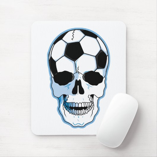 Fußball-Schädel Mousepad (Mit Mouse)