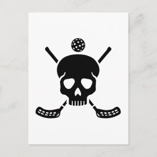 Fußball-Schädel Postkarte