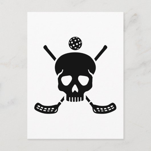 Fußball-Schädel Postkarte (Vorderseite)