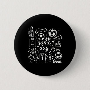 Fussball-Schaumfinger-Spikes und Tor-Vibes für den Button