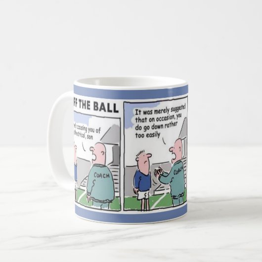 Fußball-Schauspiel Kaffeetasse (Vorderseite Links)
