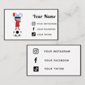 Fußball-Schiedsrichter Athletic Simple Social Medi Visitenkarte (Vorne/Hinten)