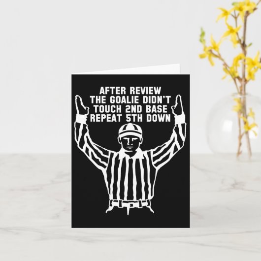 Fußball-Schiedsrichter Funny Sports Fan T Shirts M Karte (Gelbe Blume)