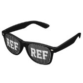 Fußball-Schiedsrichter SportRetro-Sonnenbrille Partybrille (Schrägansicht)