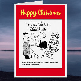 Fußball-Schiedsrichter will, rote und gelbe Karten