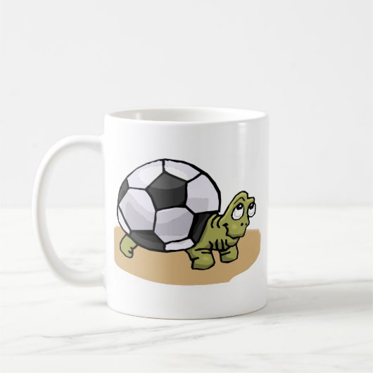 Fußball-Schildkröte Kaffeetasse (Links)
