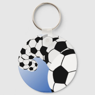 FUSSBALL-SCHLÜSSELANHÄNGER Blau Schlüsselanhänger