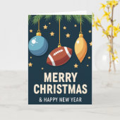 Fußball-Schmuck Weihnachtskarte Karte (Gelbe Blume)