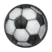 Fußball Schneidebrett (Vorderseite)