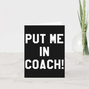 Fußball Schneiden bringt mich in Coach Funny Team Karte