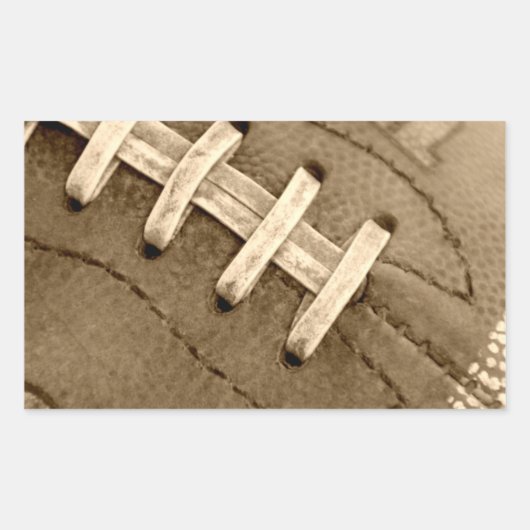 Fußball-Schnürsenkel-Aufkleber Rechteckiger Aufkleber (Vorderseite)