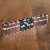 Fußball Schnürsenkel Textur Hintergrund 2 Namensplakette (Seite)