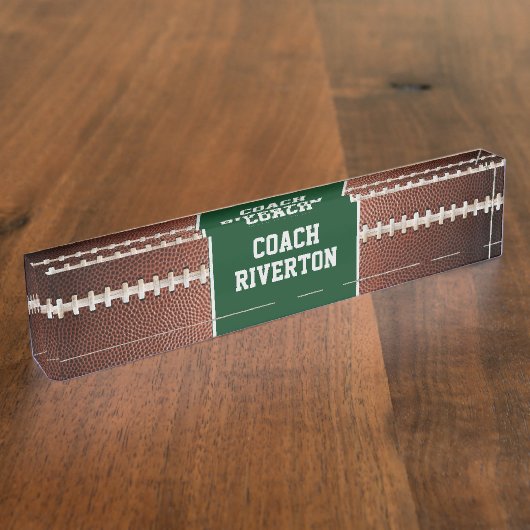 Fußball Schnürsenkel Textur Hintergrund Namensplakette (Seite)