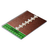 Fußball Schnürsenkel Textur Hintergrund Notizblock (Linke Seite)