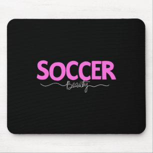 Fußball Schönheitsshirt Mädchen Frauen Spieler Spo Mousepad