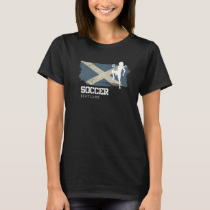 Fußball-Schottland Flag Football Womens Soccer Gir T-Shirt