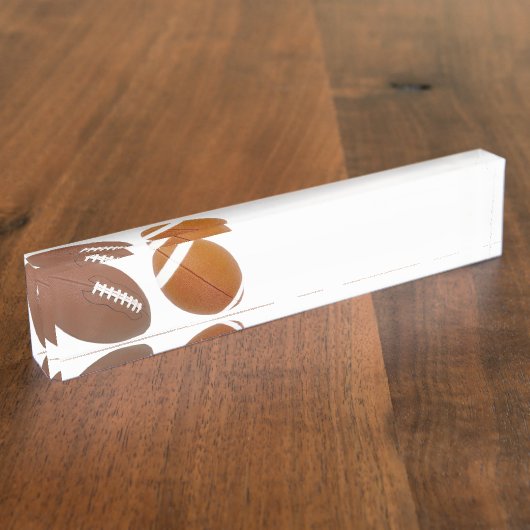 Fußball-Schreibtisch Namensplakette (Seite)