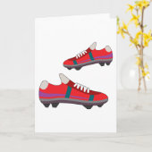 Fußball Schuhe Grußkarten Karte (Gelbe Blume)