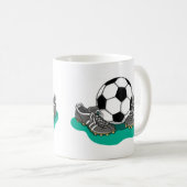 Fußball-Schuhe Kaffeetasse (VorderseiteRechts)