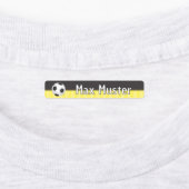 Fußball schwarz gelb - 96 schmale Kinder Etiketten (Befestigt)