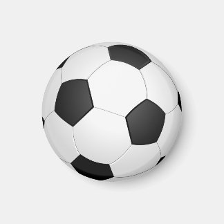 Fußball Schwarz und Weiß Classic Magnet