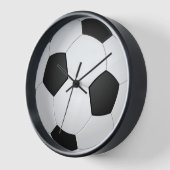 Fußball Schwarz und Weiß Classic Uhr (Winkel)