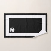 Fußball Schwarz-Weiß-Handtuch-Set Badhandtuch Set (Handtuch)