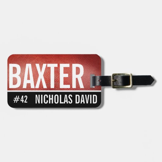 FUSSBALL-SCHWEINEHAUT kundenspezifisches Gepäckanhänger (Vorderseite horizontal)