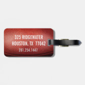 FUSSBALL-SCHWEINEHAUT kundenspezifisches Gepäckanhänger (Rückseite horizontal)