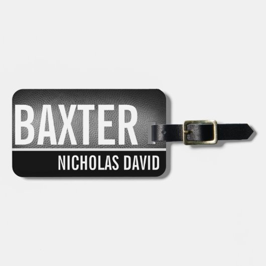 FUSSBALL-SCHWEINEHAUT kundenspezifisches Gepäckanhänger (Vorderseite horizontal)