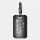 FUSSBALL-SCHWEINEHAUT kundenspezifisches Gepäckanhänger (Rückseite vertikal)