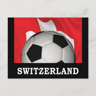 Fußball Schweiz Postkarte