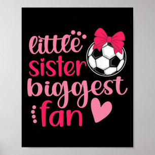 Fußball Schwester Fußball Schwester Lustige Kleine Poster
