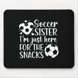 Fußball Schwester hier für die Snacks Schwester ei Mousepad