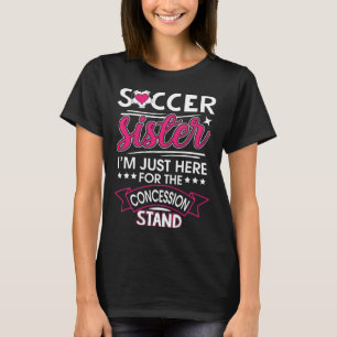 Fußball-Schwester mit Redewendungen für Mädchen T-Shirt