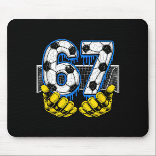 Fußball Sechs Sieben 67 Lustiges Gen Alpha Meme  Mousepad