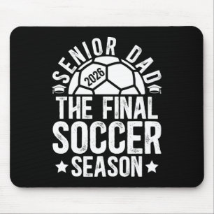 Fußball Senior Dad 2026 Die letzte Fußballsaison  Mousepad
