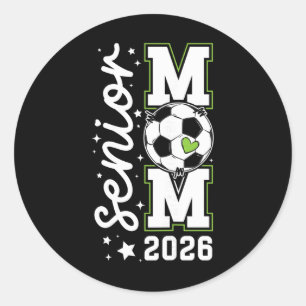 Fußball Senior-Mutter eines Senior-Fußballspielers Runder Aufkleber