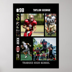 Fußball Senior Night Abschlussfeier Poster