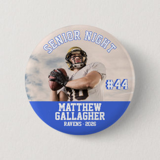 Fußball Senior Night benutzerdefiniertes Spielerfo Button