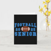 Fußball Senior Night Football Senior 2025 Graduat Karte (Gelbe Blume)