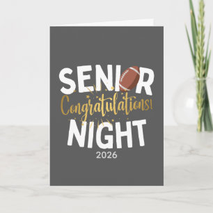 Fußball-Senior-Night-Gratulationskarte Karte