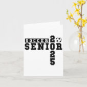 Fußball Senior Night Soccer Senior 2025 Abschluss Karte (Gelbe Blume)