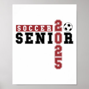 Fußball Senior Night Soccer Senior 2025 Abschluss Poster