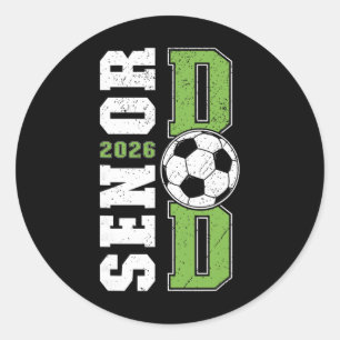Fußball Senior-Vater eines Senior-Fußballspielers  Runder Aufkleber