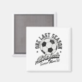 Fußball Seniorenmutter 2026 abgenutzt Magnet (Vorderseite/Rückseite)
