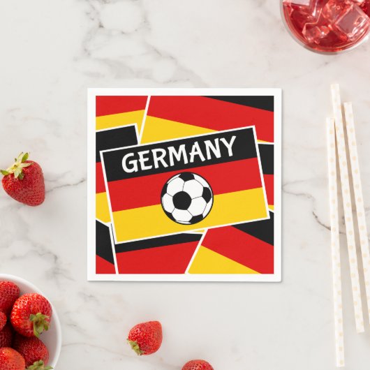 Fußball Serviette (Beispiel)